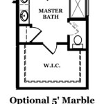 Adams Optional Shower at Master Bath