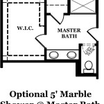 Calhoun Optional Shower at Master Bath