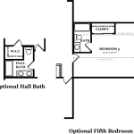 Hampton Optional Hall Bath & 5th Bedroom
