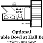 Maple II Optional Double Bowl at Hall Bath