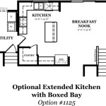 Maple II Optional Extended Kitchen with Boxed Bay