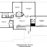 Monticello Optional Powder Room & Unfinished Storage