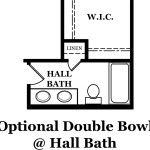 Stamford Optional Double Bowl at Hall Bath