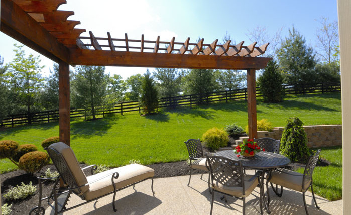 The Monticello Outdoor Living Area